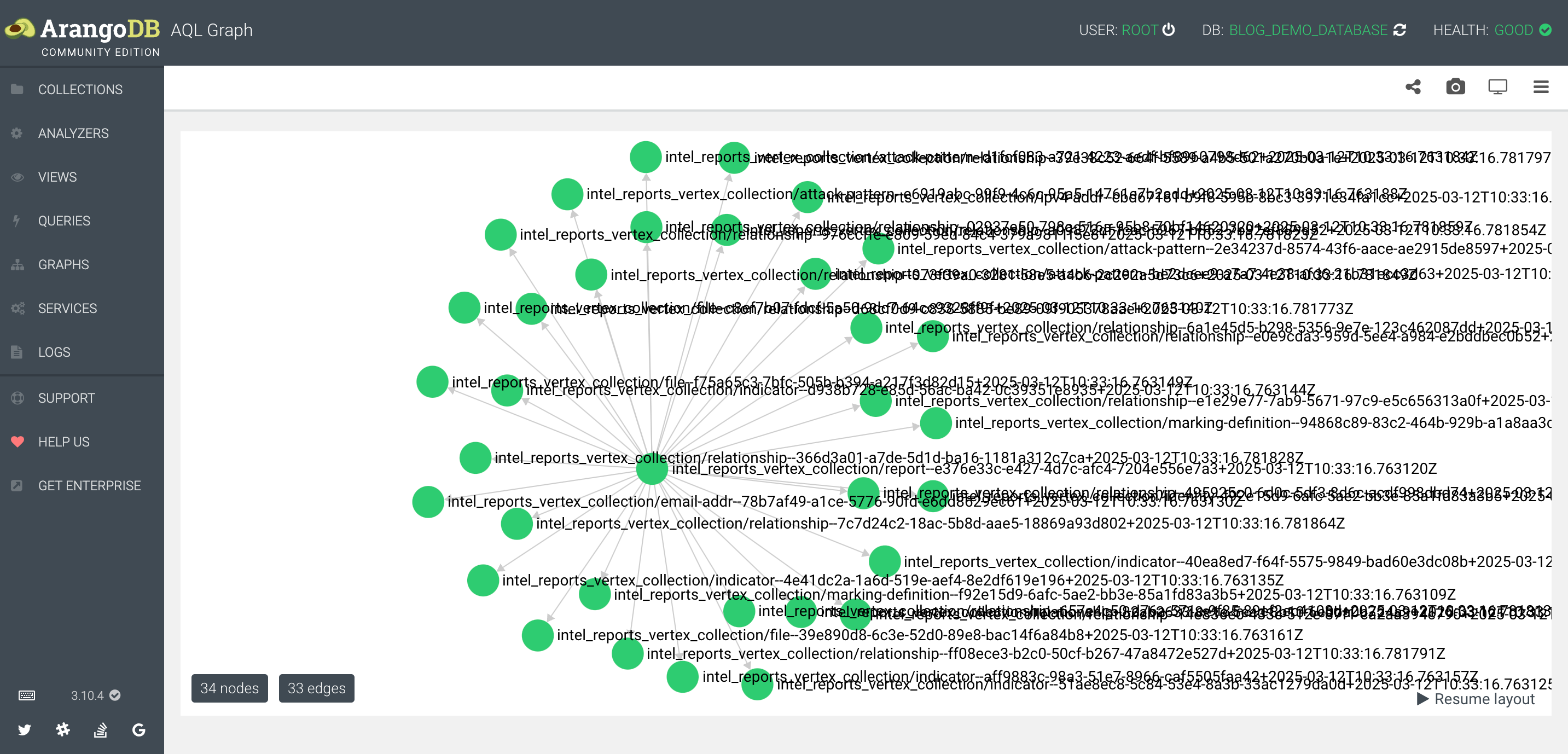 ArangoDB graph